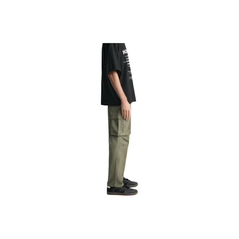 ZARA Cargo Pants Men Khaki-4