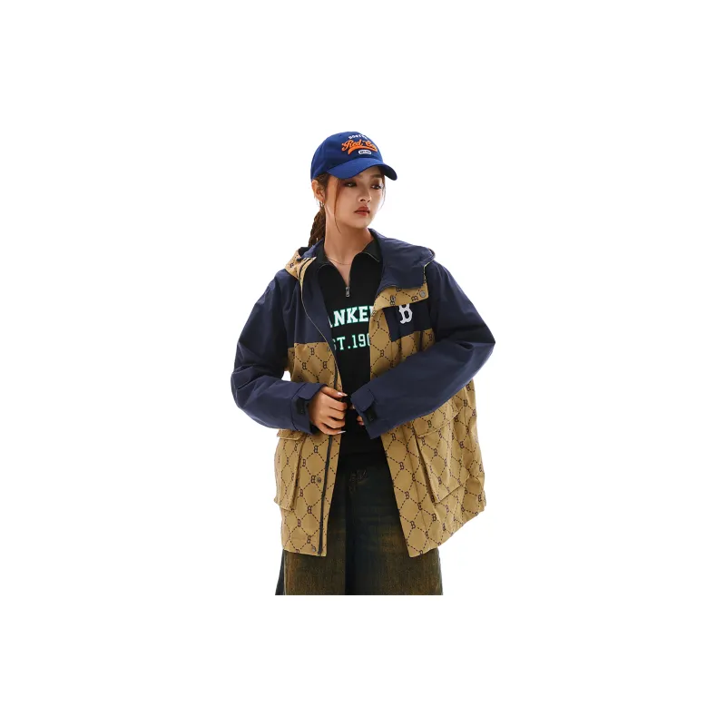 MLB SS24 Jackets Coats Spring Fall Unisex Dark Camel-4