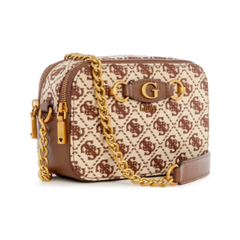 GUESS Artificial Leather Camera Bag Shoulder Bag Crossbody Bag Women's Brown-1