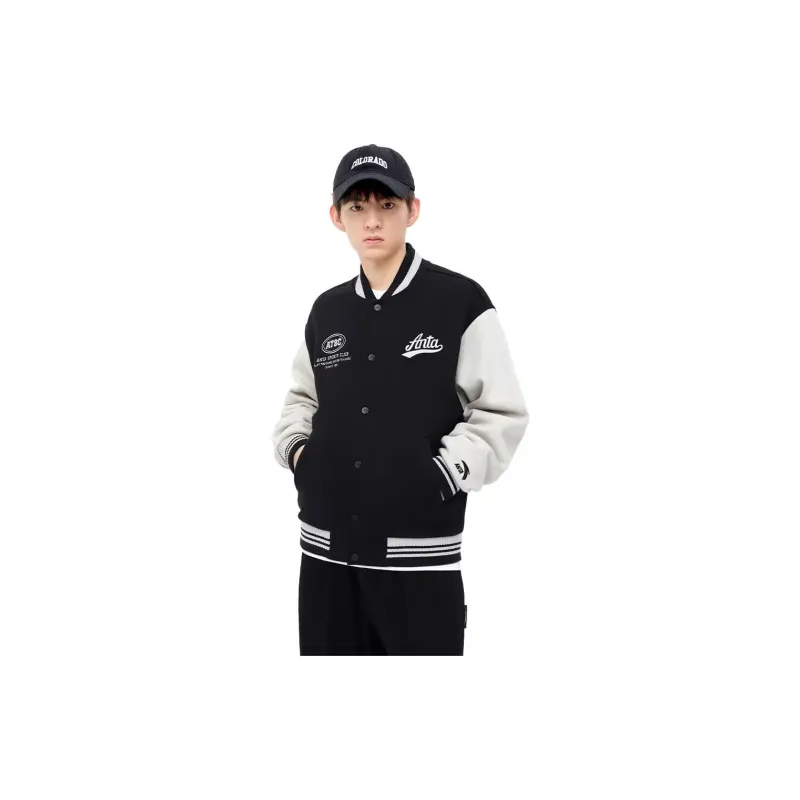 Anta Life Collection Sports Life Collection Baseball Jacket Men's Basic Black-1