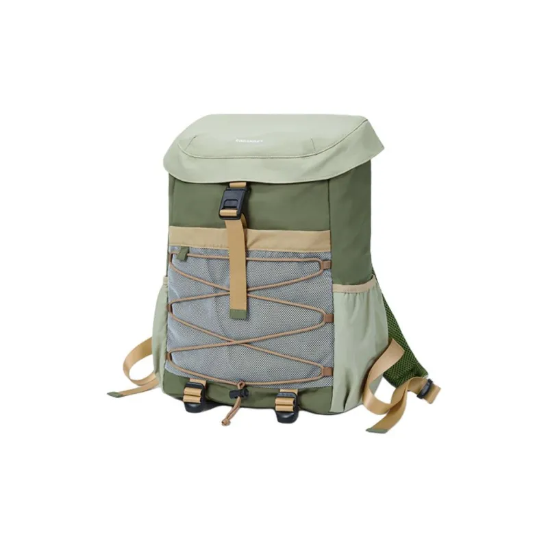 BAGSMART Nylon Backpacks Backpack Regular Unisex Olive Green/Twilight Mountain Purple/Palm Green-1