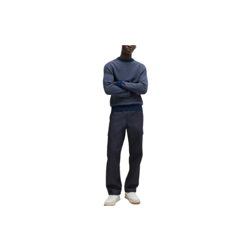 HUGO BOSS Textured finish Long sleeve Jumper-1
