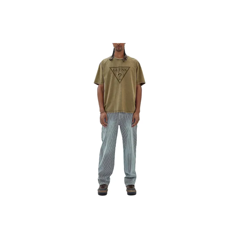 GUESS Originals Triangle Tee T-Shirt Men's Green-1