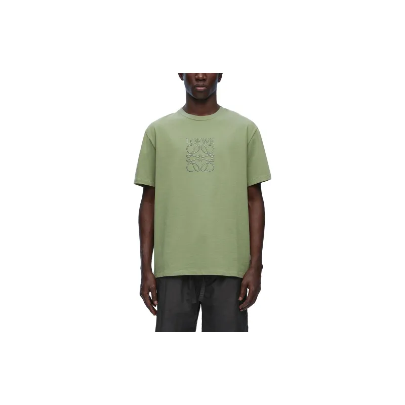 LOEWE T Shirt Men's Khaki Green-2