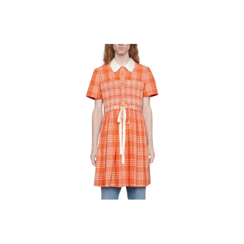 GUCCI Shirts Unisex Orange Red-2