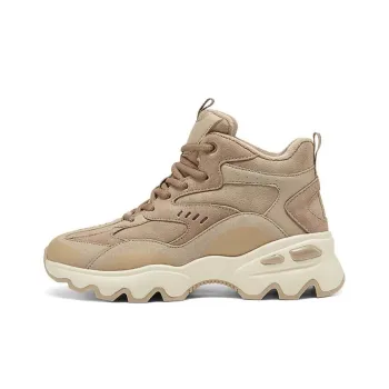 Skechers Modern Comfort Anti-Slip Wear-Resistant High-Top Casual Shoes Women's Tan