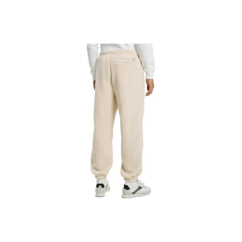 CALVIN KLEIN Sports Pants Unisex Ecru-4