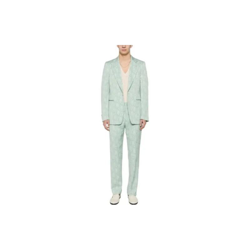 DRIES VAN NOTEN Business Suits Men's Green-1