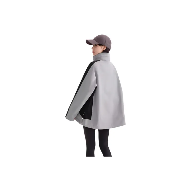BODACHEL Water-Resistant Windproof And Rainproof Windbreaker Jacket Men's Duck Green Gray-2
