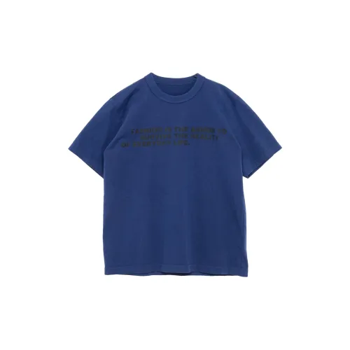 Sacai Bill Cunningham Collaboration T-Shirts Unisex Blue