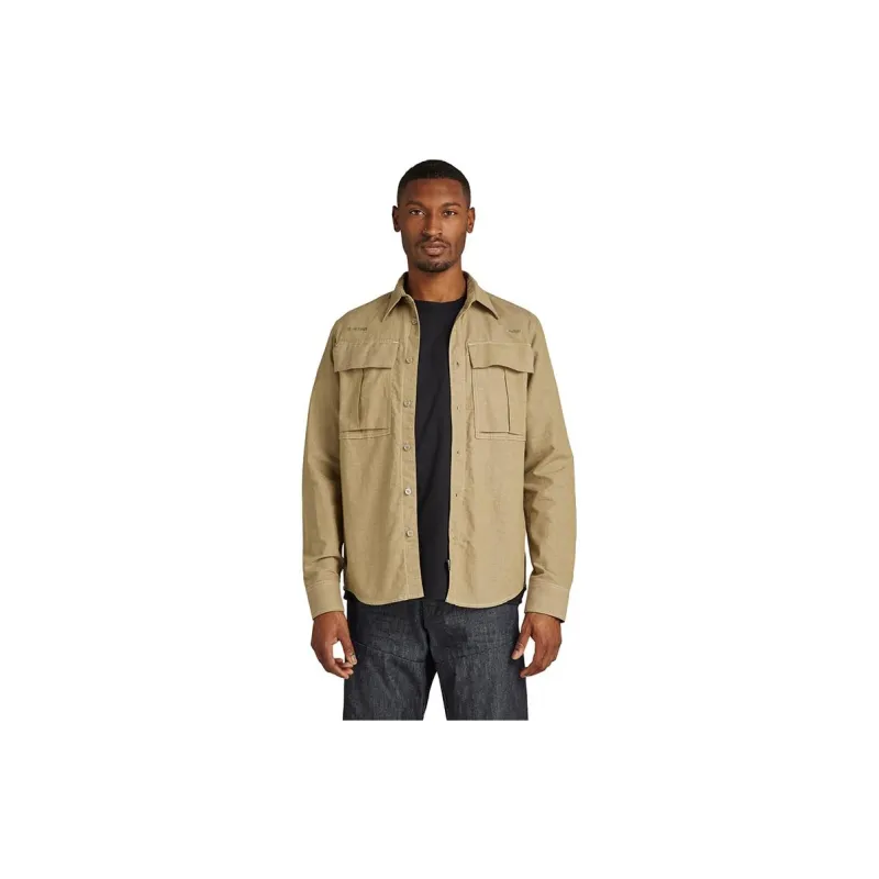 G STAR RAW Shirts Unisex Khaki-3