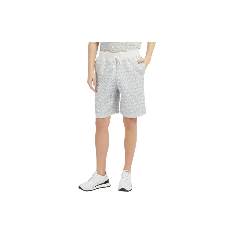 GUESS Nylon Swim Trunks Casual Shorts Men's Gray-1