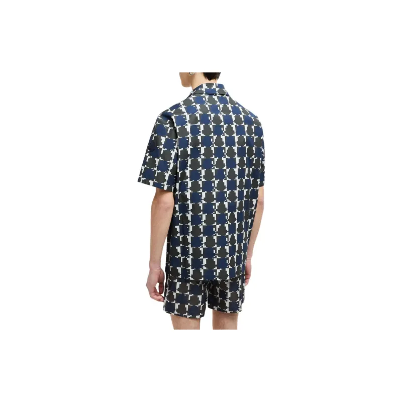 Moncler All Over Patterned Short Sleeved Shirt-3