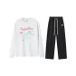 Set (White Top+Black Pants)