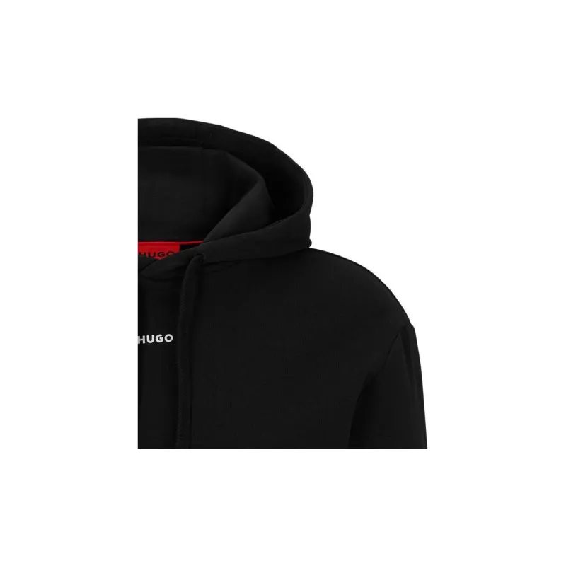 HUGO BOSS Logo Printed Drawstring Hoodie-5