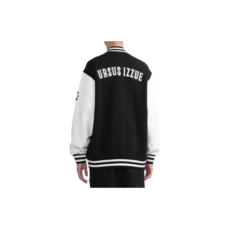 Izzue Baseball Jacket Unisex Black-4