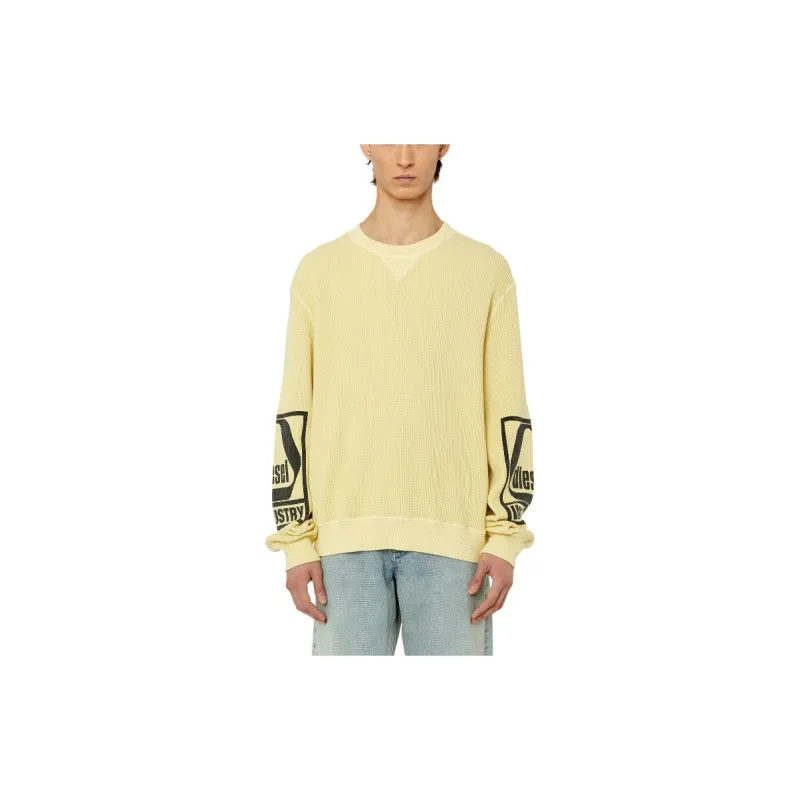 DIESEL Sweatshirts Men Yellow-2