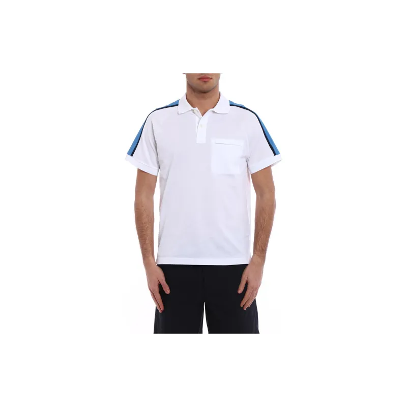 PRADA Polo Shirts Men White-2