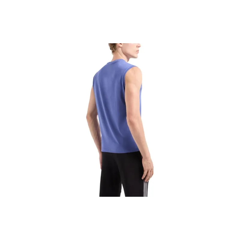 EMPORIO ARMANI EA7 SS24 T Shirt Men's Blue Purple-3