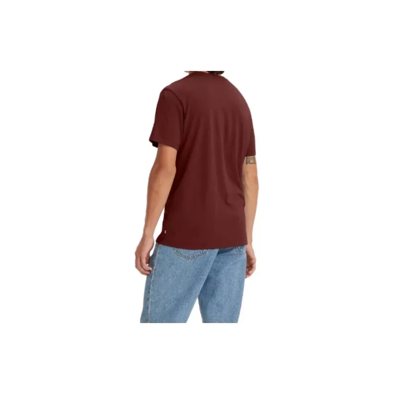 Levis T-Shirts Men Deep Red-2