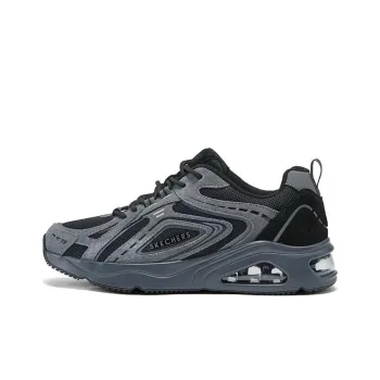 Skechers Street Anti Slip Wear Resistant Low Top Casual Running Shoes Men's Gray