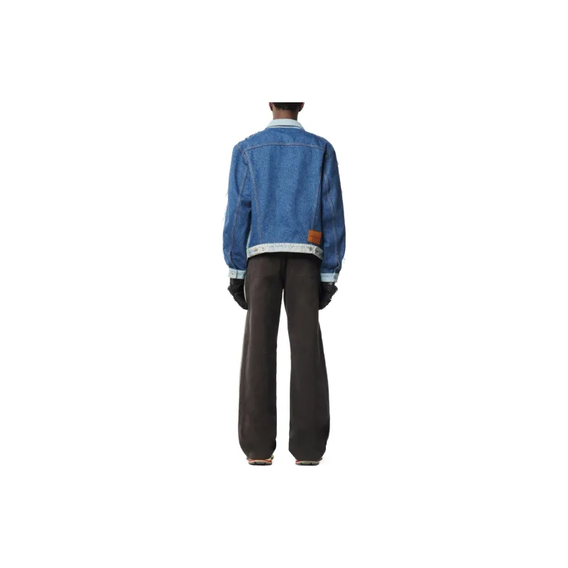 HERON PRESTON Patchwork Denim Jacket-3