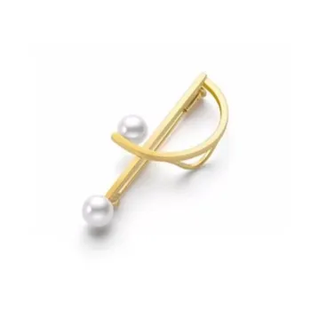 TASAKI 18kt Yellow Gold Collection Line Kinetic Pearl Brooch