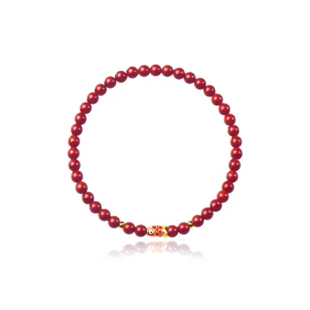 Moon Jewelry Reconstructed Cinnabar Bracelets Women's