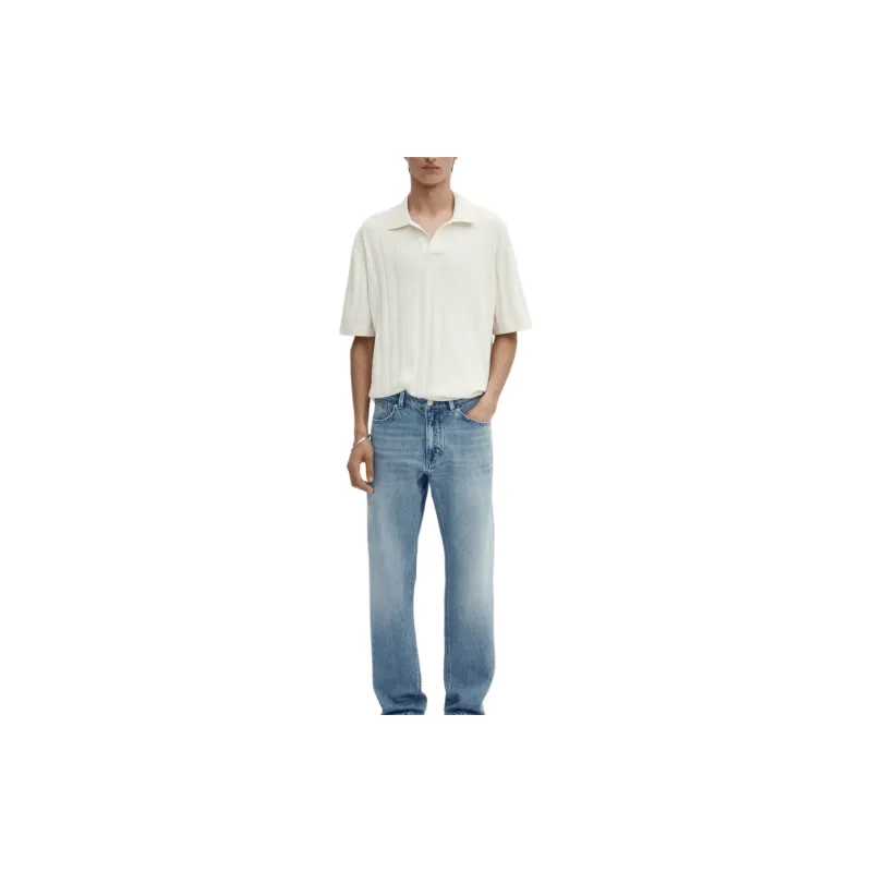 Massimo Dutti Polo Shirt Men's White-2
