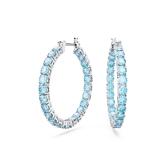 Swarovski Matrix Hoop Earrings-0
