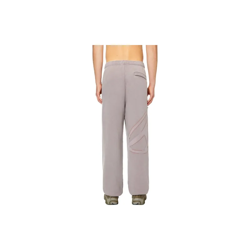 DIESEL Knitted Sports Pants Men's Brown-3