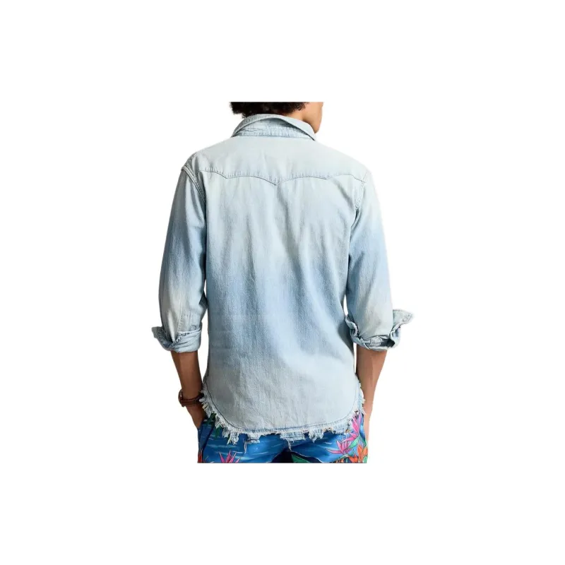 Polo Ralph Lauren Logo patch Denim Shirt-3