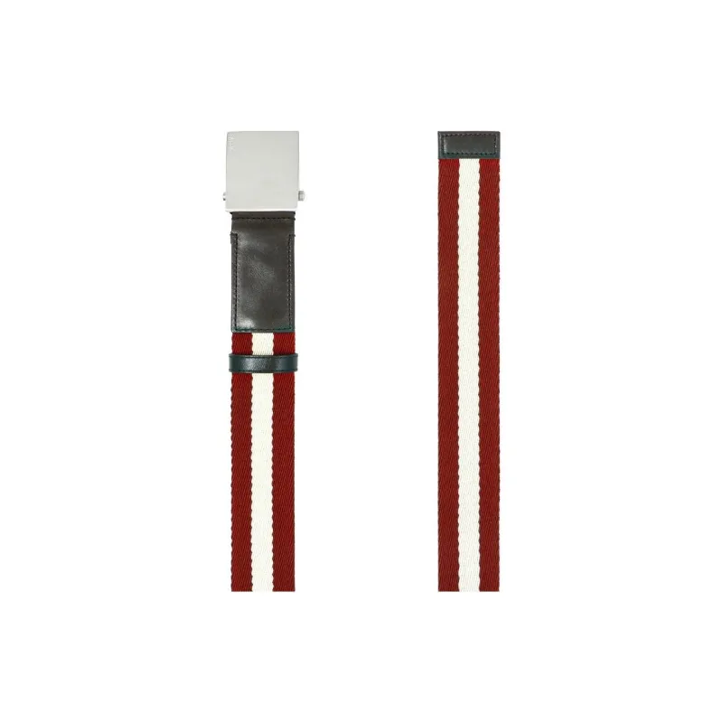 BALLY   Leather Belts Men's Red-2