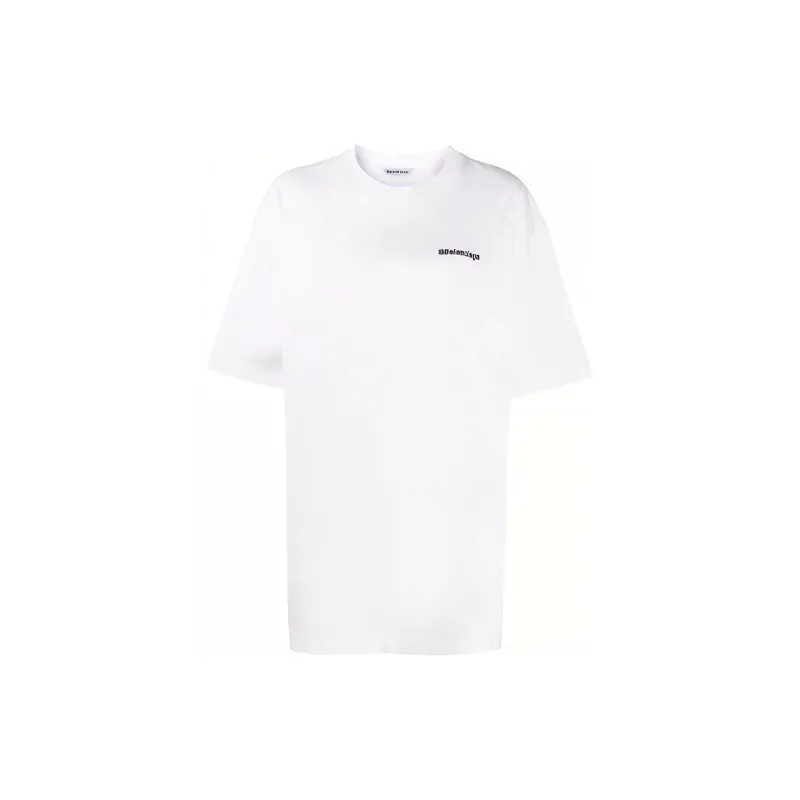 Balenciaga T Shirt Loose Fit Style Men's White-2