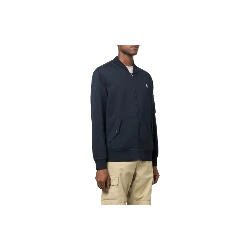 Polo Ralph Lauren Long Sleeve Double Knit Tech Full Zip Bomber Jacket-3