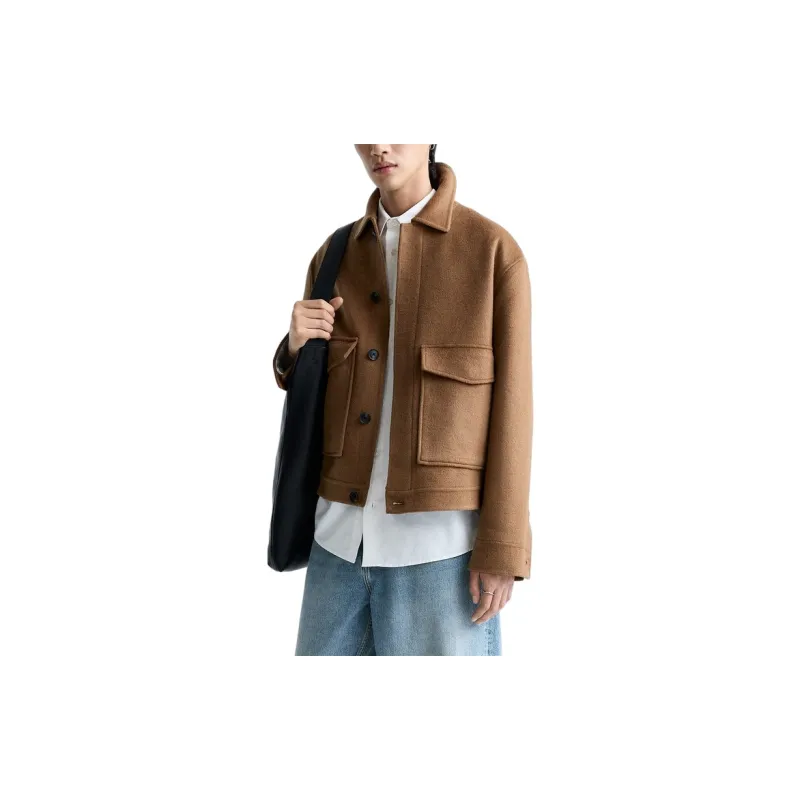 ZARA Jackets Men Tan-2