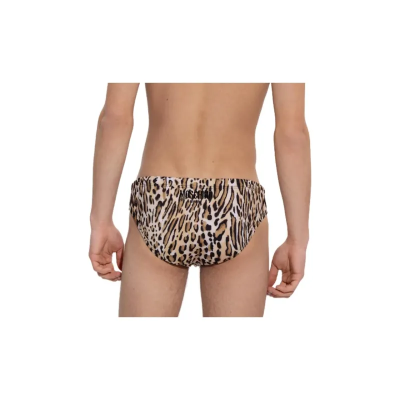 MOSCHINO Swimming Shorts Men Brown-2