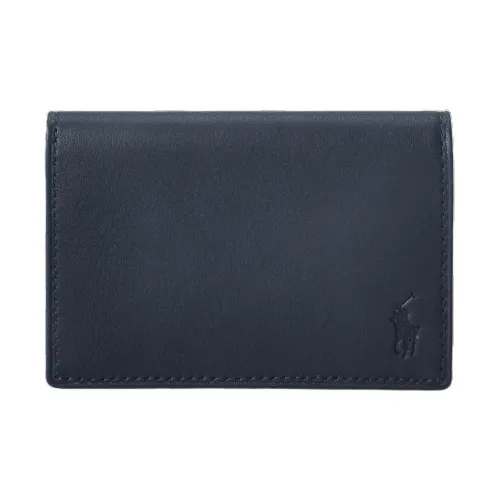 Polo Ralph Lauren Cow Leather Card Holder Men's Marine Blue