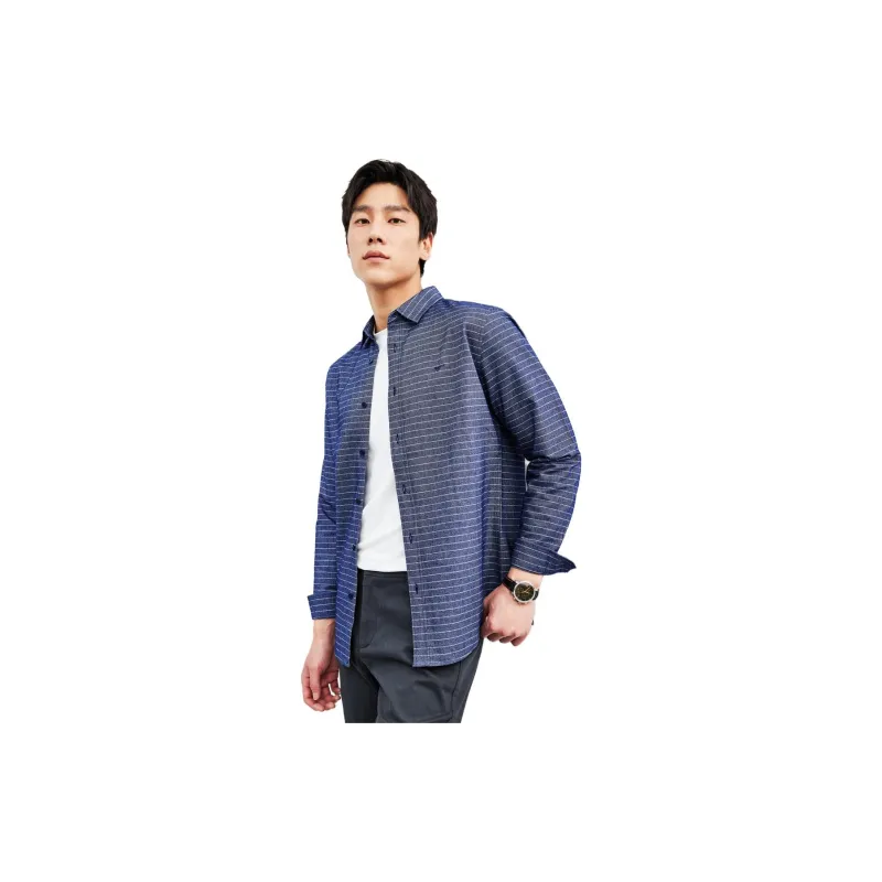 SEPTWOLVES Shirt Men's Navy Blue-3