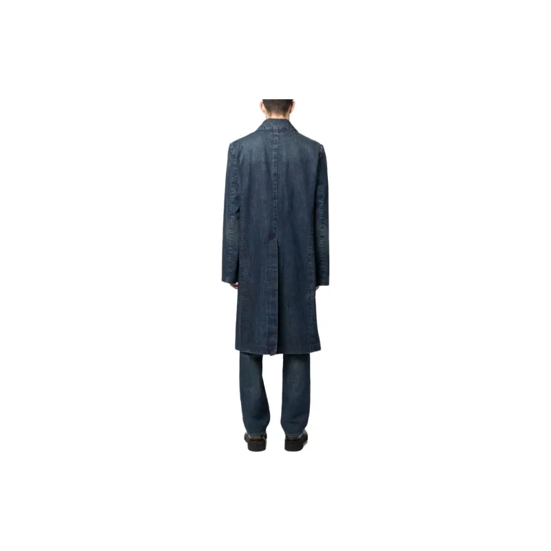 MM6 Maison Margiela Denim Jackets Men Blue-2