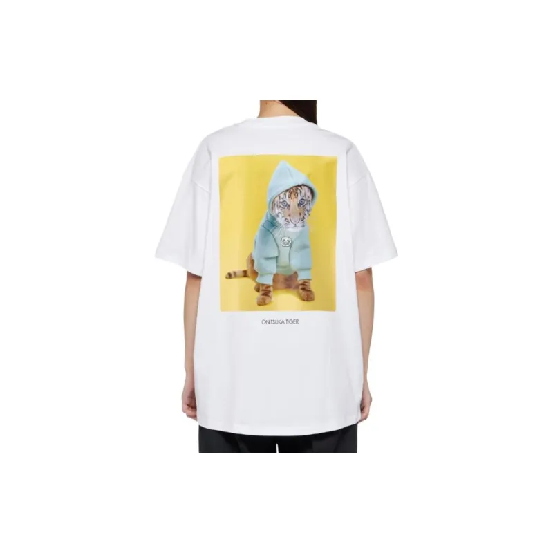Onitsuka Tiger T Shirt Unisex White-3