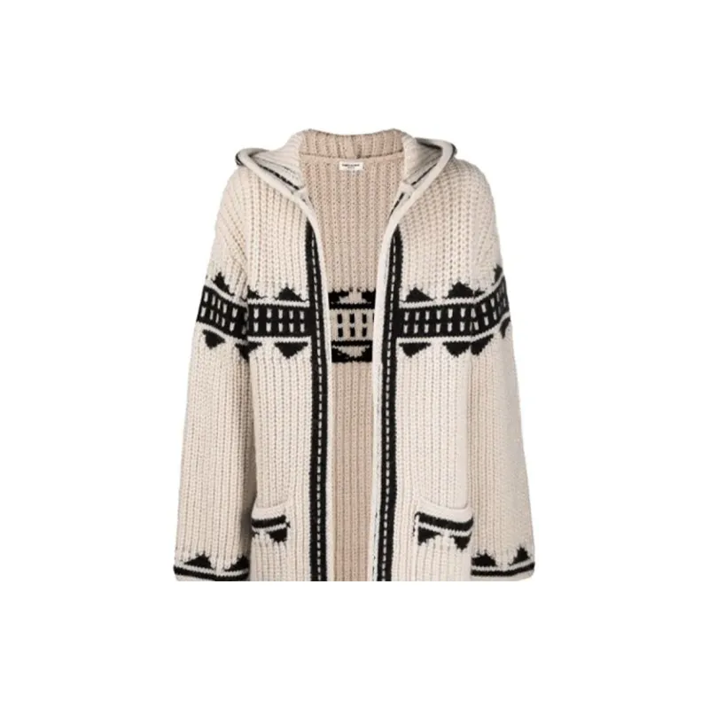SAINT LAURENT FW21 Knitwear Men's Ecru-4