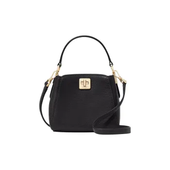 Kate Spade Leather Tote Bag Shopping Bag Shoulder Bag Handbag Mini Women's Black
