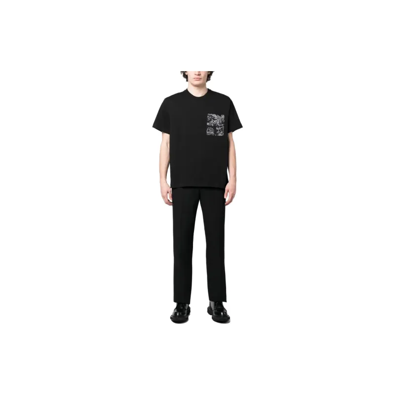 VERSACE JEANS COUTURE T Shirt Men's Black Gray-1