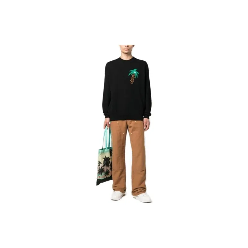 PALM ANGELS Sketchy Intarsia Sweater-1