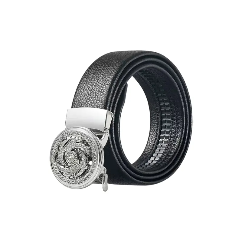 CARTELO Cow Split Leather Belts Men's Width 3.5cm Gift Box Set-6