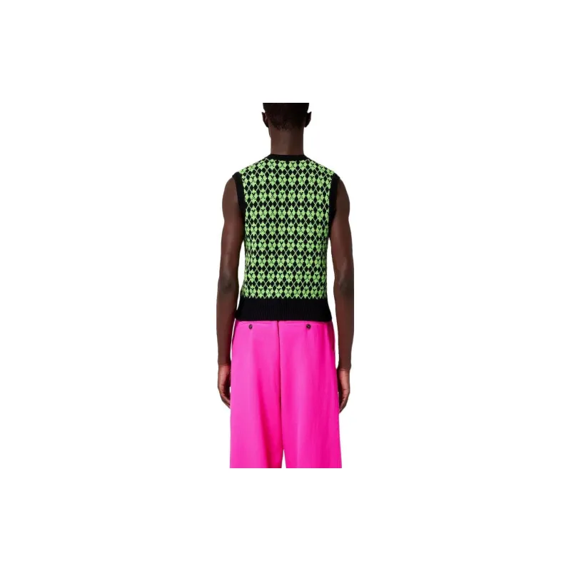 AMIPARIS Ami De Coeur Intarsia Knit Vest-1