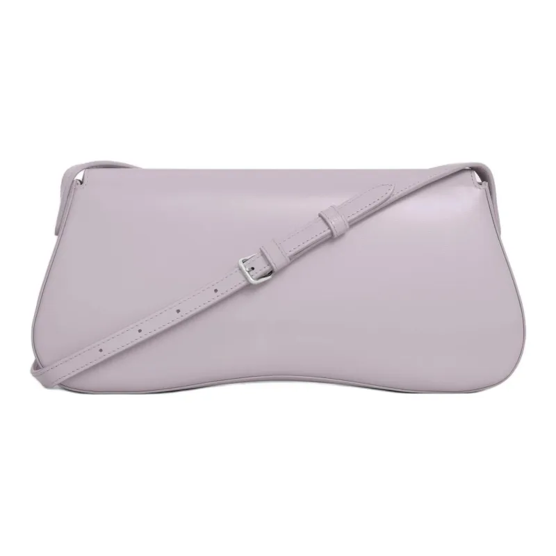 CELINE Calfskin Handbag Shoulder Bag Medium Size Women's Light Lavender-3