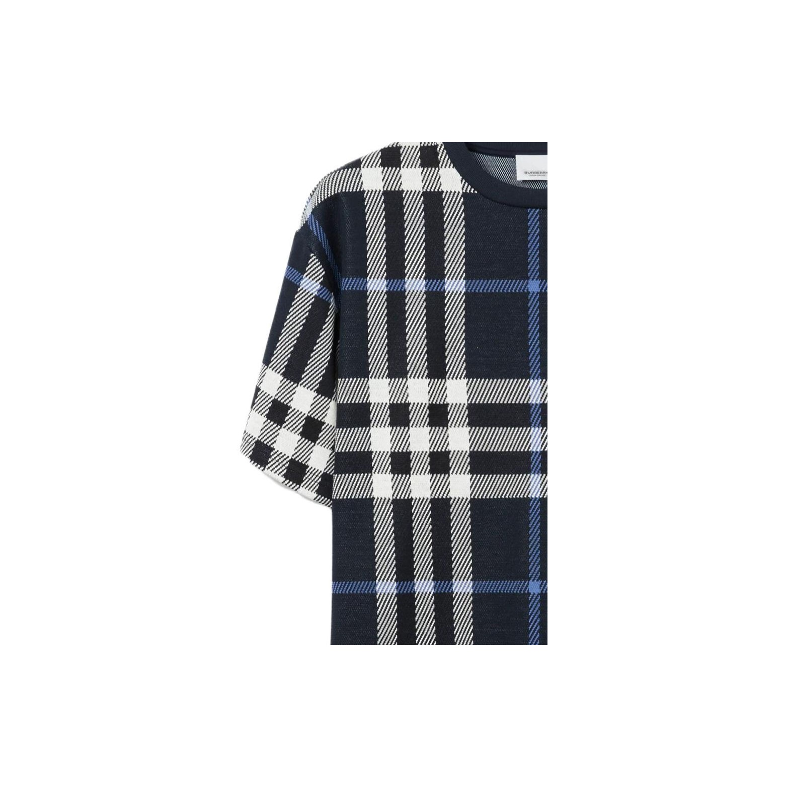 Burberry Check Cotton T-shirt - POIZON