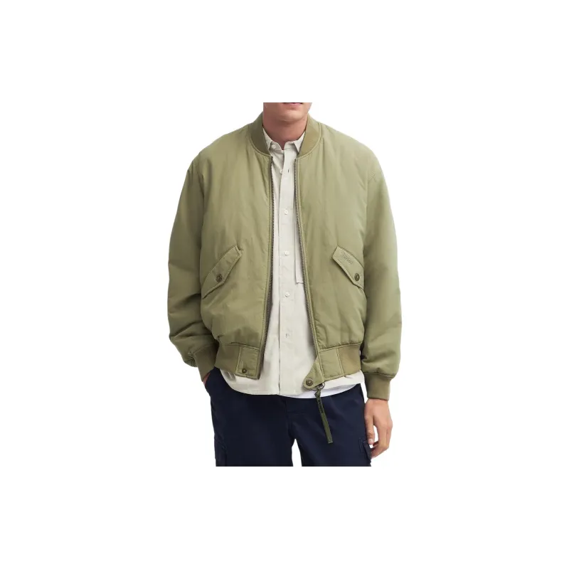 BARBOUR Flight Casual Jacket Jackets & Coats Men's Bleached Olive-2